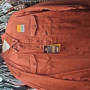 XL Ariat Rebar Flannel Cherry Mahogany